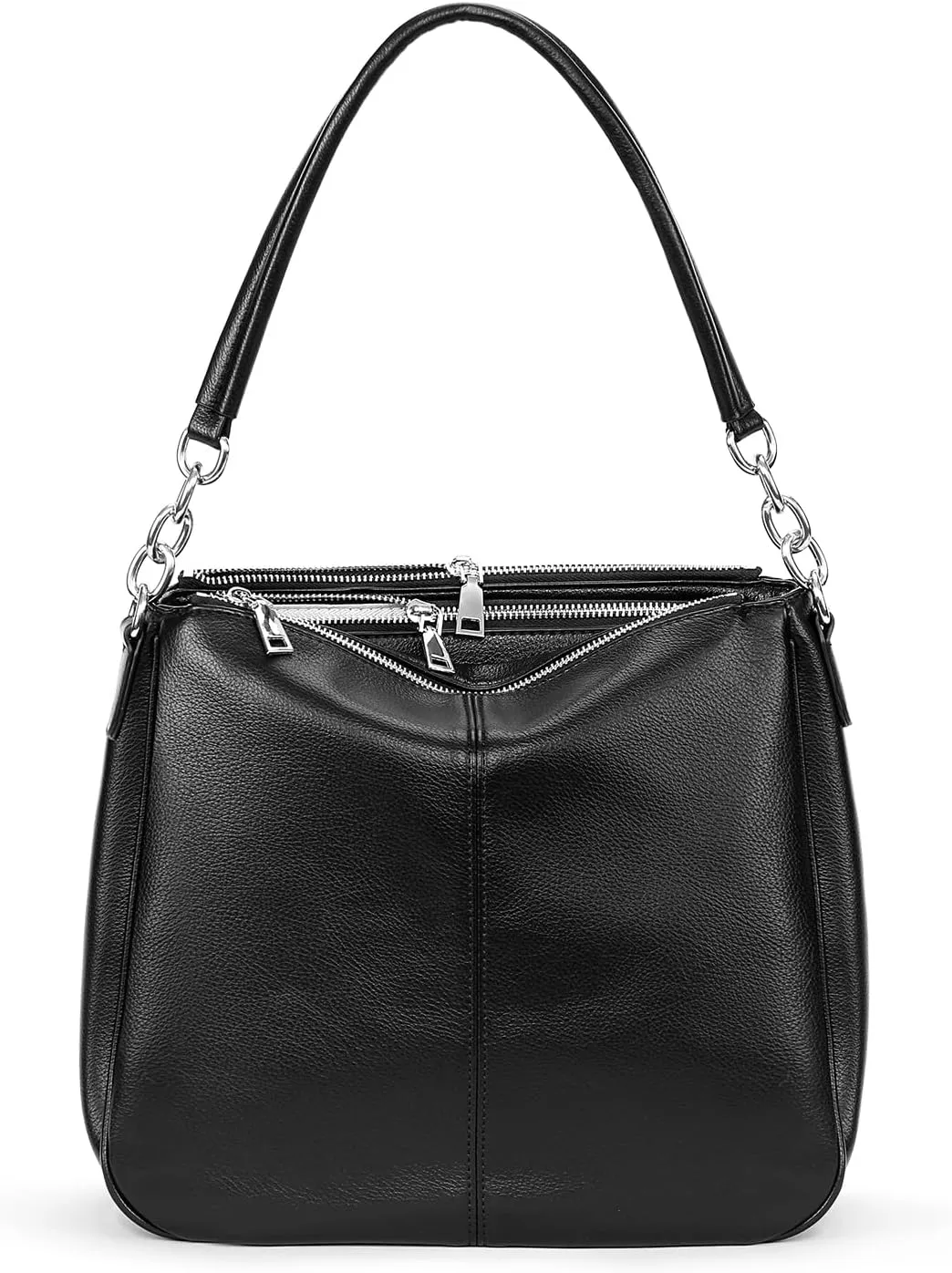 Shoulder Bag for Women, Black Toto Bags with Zipper Closure (#Black)