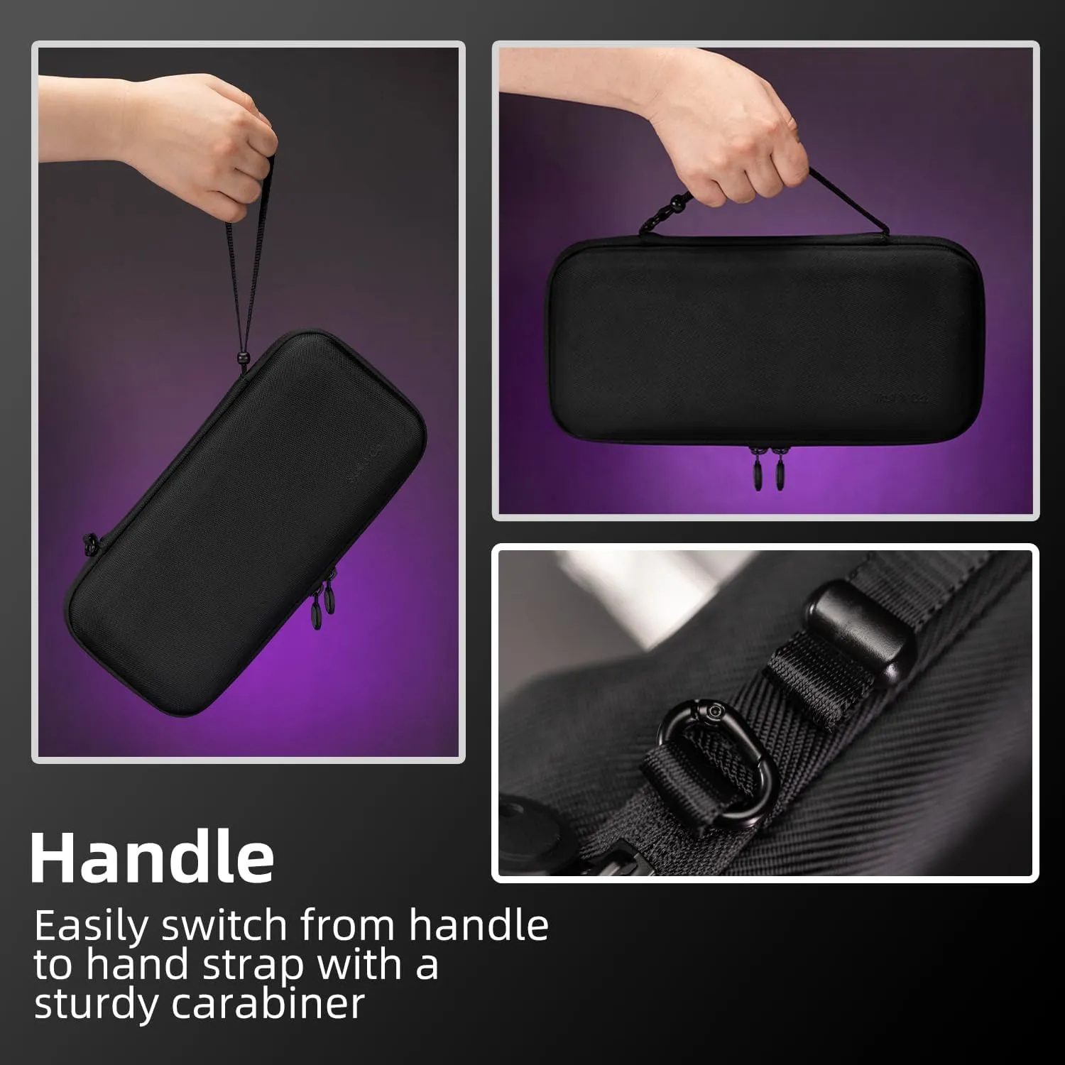 Skull & Co. EDC Case: Slim Carrying Case for Steam Deck- Black