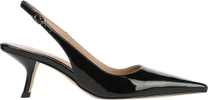 Slingback Pumps for Women Kitten Heeled Sandals Leopard Prints Buckled Straps Dress Shoes