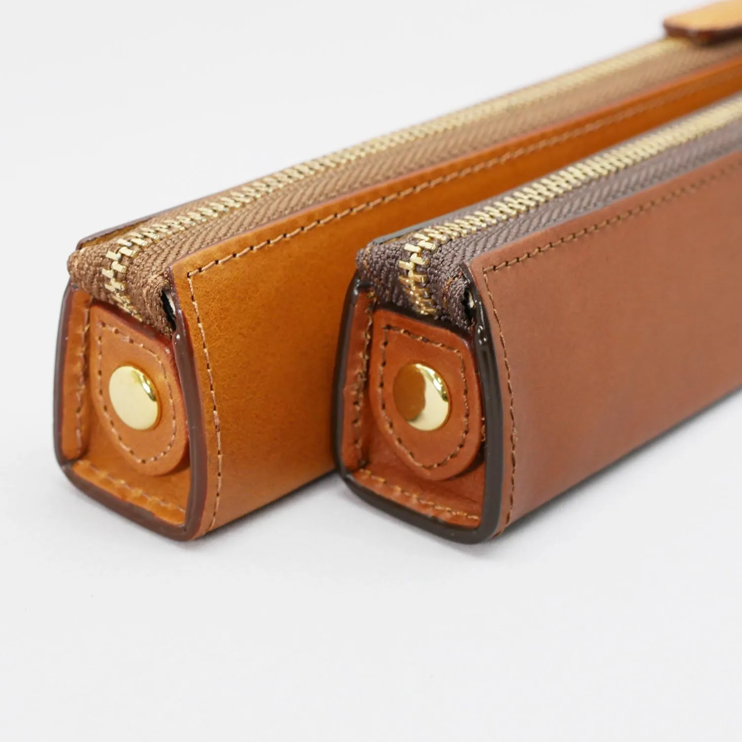 Slip-On Rio Zipper Pen Case Series (5 Sizes) Leather