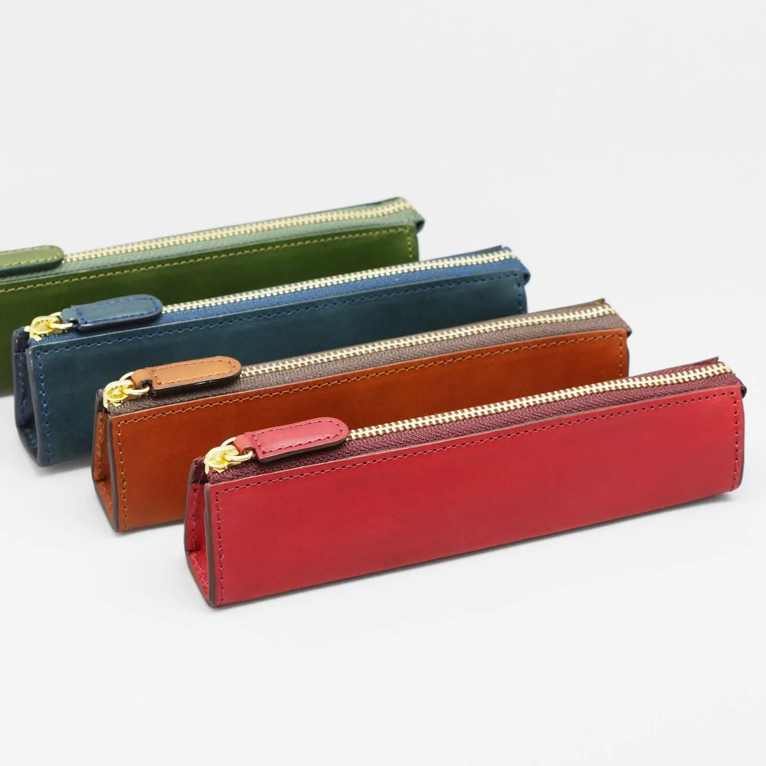 Slip-On Rio Zipper Pen Case Series (5 Sizes) Leather