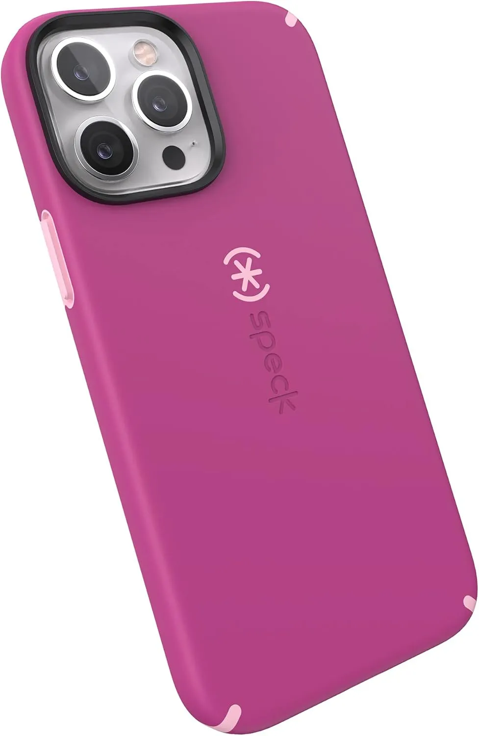 Speck iPhone 13 Pro Max Case - Drop Protection Fits iPhone 12 Pro Max & iPhone 13 Pro Max Cases - Built for MagSafe, Scratch Resistant, Soft Touch Coating - Orchid Pink, Rosy Pink CandyShell Pro