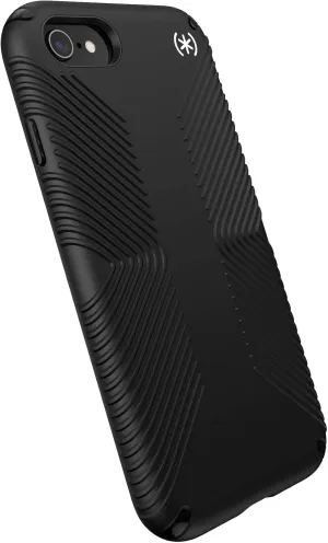 Speck iPhone SE Case - Drop Protection - Fits iPhone 8 & iPhone 7 & Phone SE (2022), iPhone SE (2020) - Scratch Resistant Cases - Slim with Extra Grip & Soft Touch Coating - Black Presido2