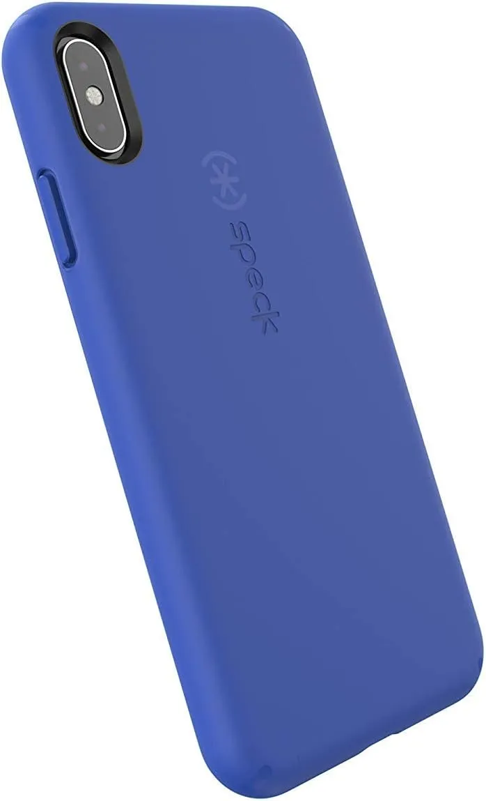 Speck Products CandyShell Fit iPhone Xs Max Case, Blueberry Blue/Blueberry Blue