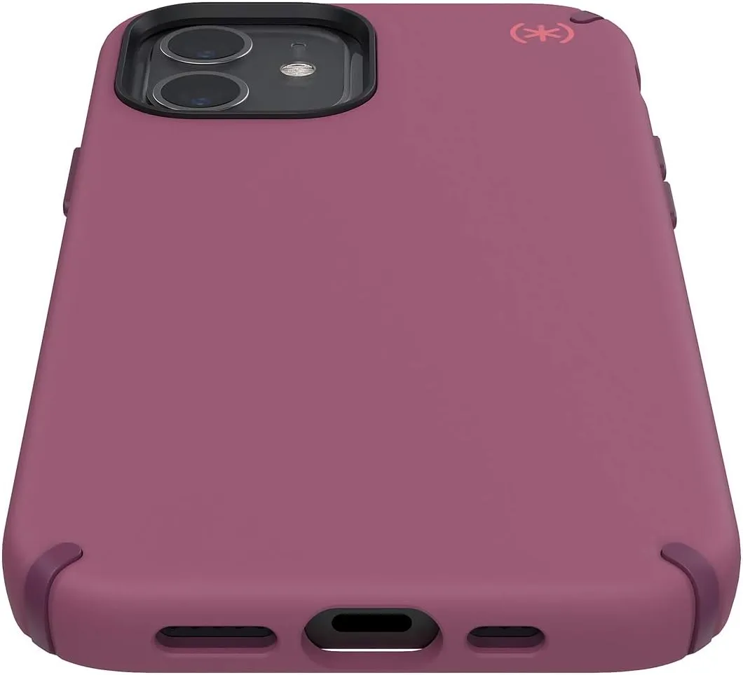 Speck Products Presidio2 PRO iPhone 12, iPhone 12 Pro Case, Lush Burgundy/Azalea Burgundy/Royal Pink