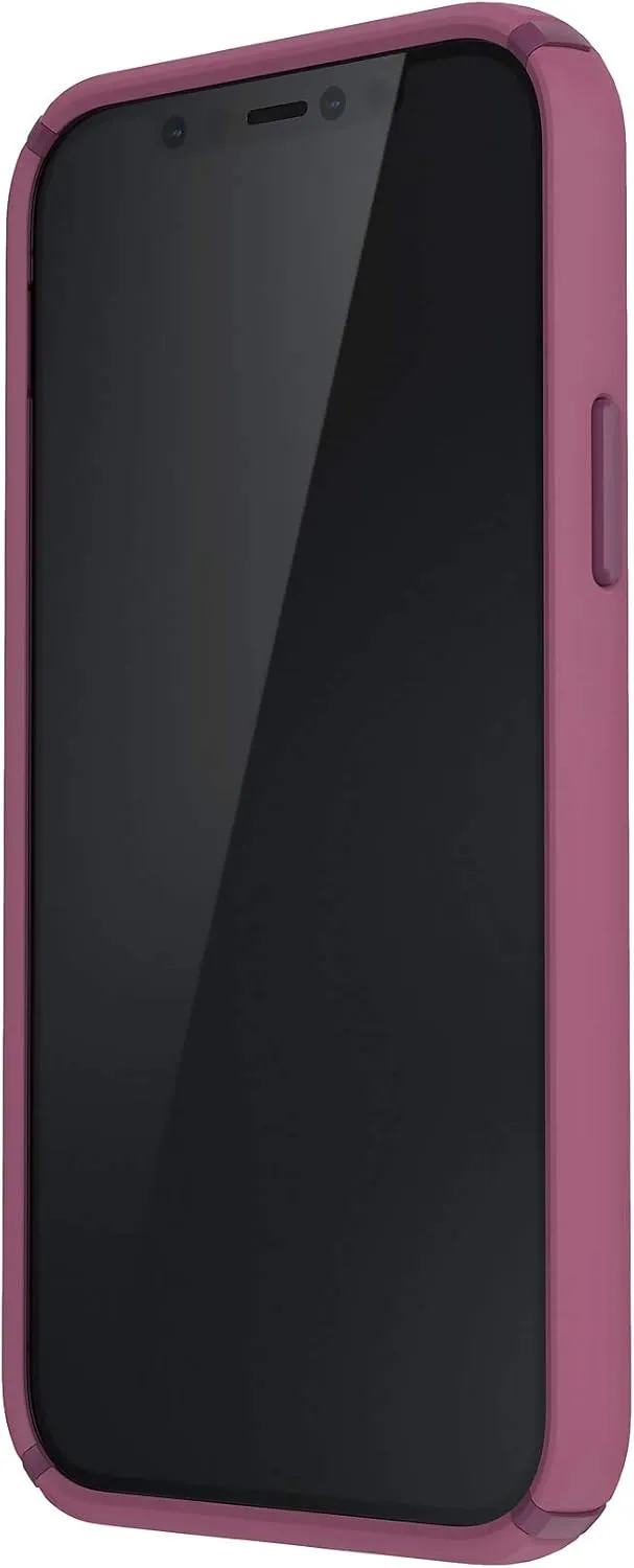 Speck Products Presidio2 PRO iPhone 12, iPhone 12 Pro Case, Lush Burgundy/Azalea Burgundy/Royal Pink