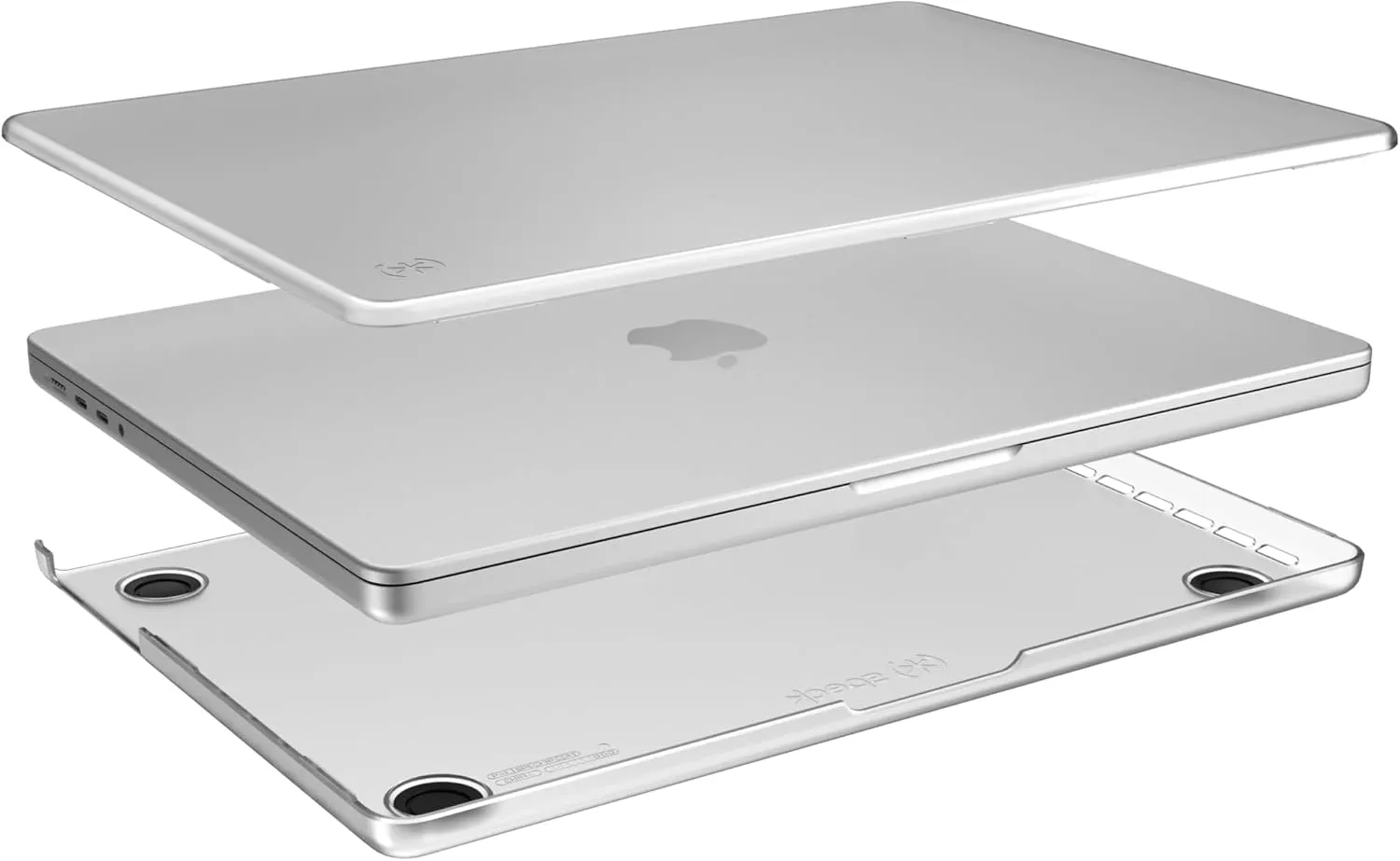 Speck SmartShell MacBook Pro Case for M3, M2, and M1 Models - 14 inch - Scratch Resistant Hardshell Case - Clear