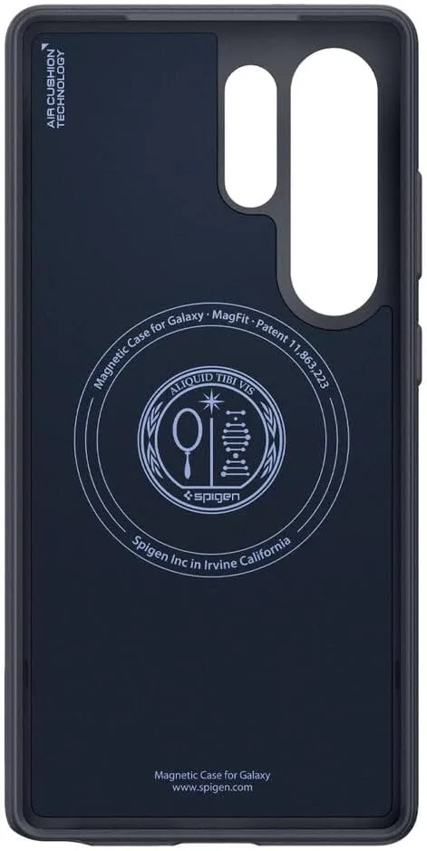 Spigen Parallax MagFit Designed for Galaxy S25 Ultra Case [Fast Wireless Charging/Magnet for Galaxy] (2025) - Navy Violet