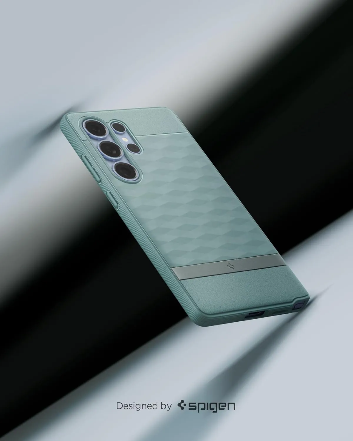 Spigen Parallax MagFit Designed for Galaxy S25 Ultra Case [Fast Wireless Charging/Magnet for Galaxy] (2025) - Sage Green