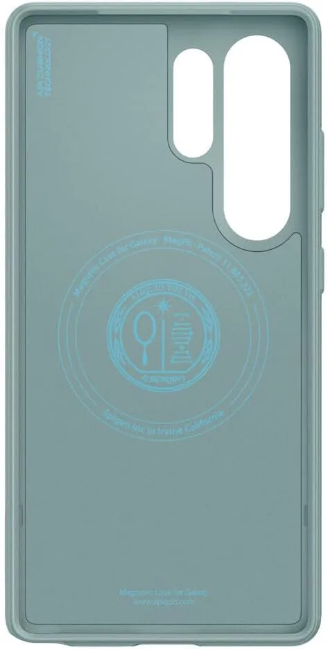 Spigen Parallax MagFit Designed for Galaxy S25 Ultra Case [Fast Wireless Charging/Magnet for Galaxy] (2025) - Sage Green