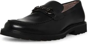 Steve Madden Men's Kyan Loafer, Black Leather, 9.5