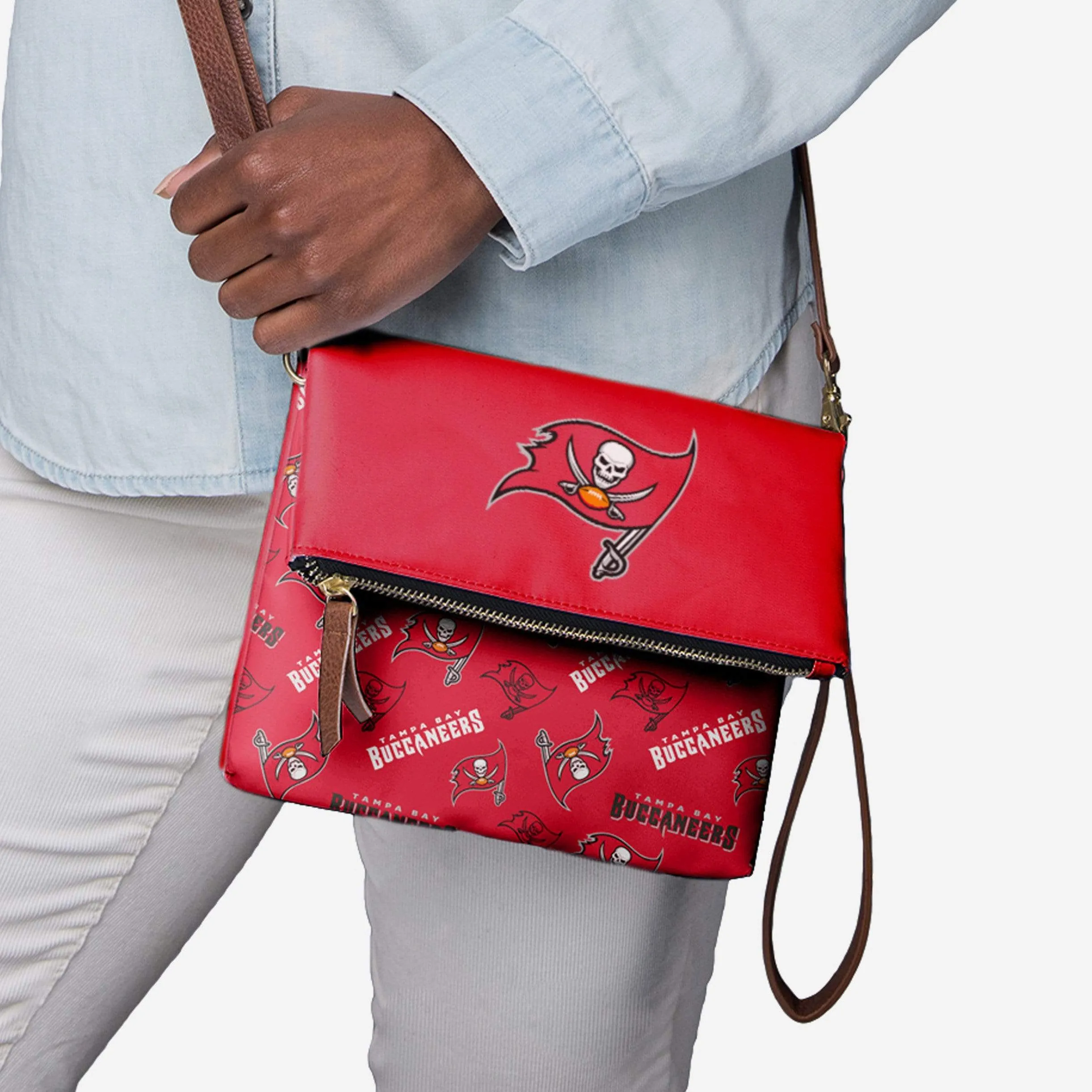 Tampa Bay Buccaneers Printed Collection Foldover Tote Bag
