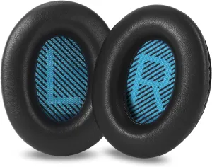 Thicken Lambskin Leather Ear Pads Cushions for QC 35 QC35ii, Soft Leather Replacement Earpads for Bose QuietComfort 35 / QuietComfort 35ii，Comfort and Durable (Black)