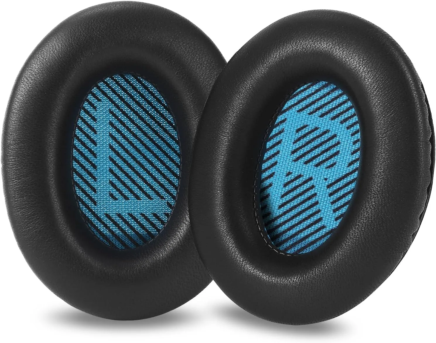 Thicken Lambskin Leather Ear Pads Cushions for QC 35 QC35ii, Soft Leather Replacement Earpads for Bose QuietComfort 35 / QuietComfort 35ii，Comfort and Durable (Black)