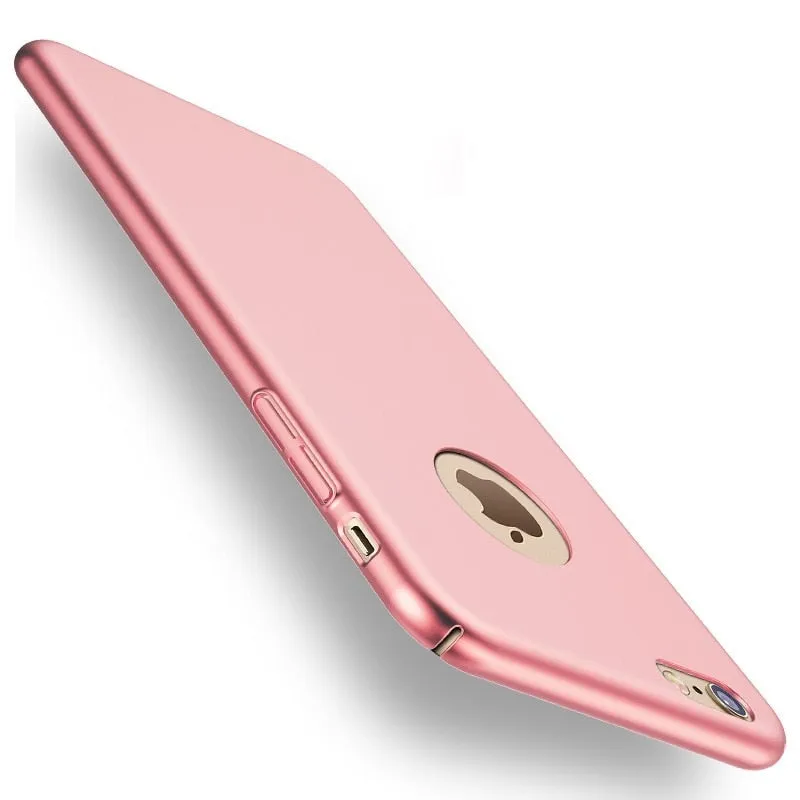 Thin Hard Protect Case 360?? All-inclusive PC Back Cover Bumper for iPhone 7 Plus Sliky BlackQSK0