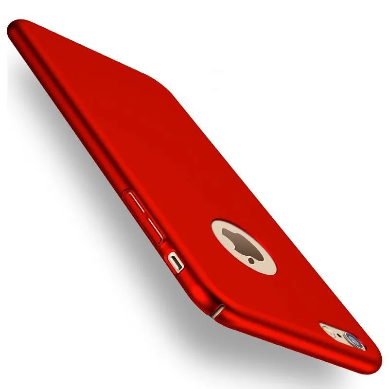 Thin Hard Protect Case 360?? All-inclusive PC Back Cover Bumper for iPhone 7 Plus Sliky BlackQSK0