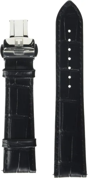 Tissot T852035976 21mm Lug Black Leather Strap