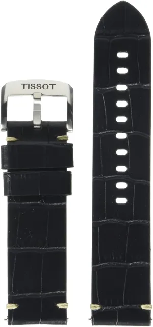 Tissot T852046775 22mm Lug Black Leather Strap