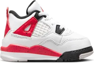 Toddler's Jordan 4 Retro White/Fire Red-Black (BQ7670 161) - 6