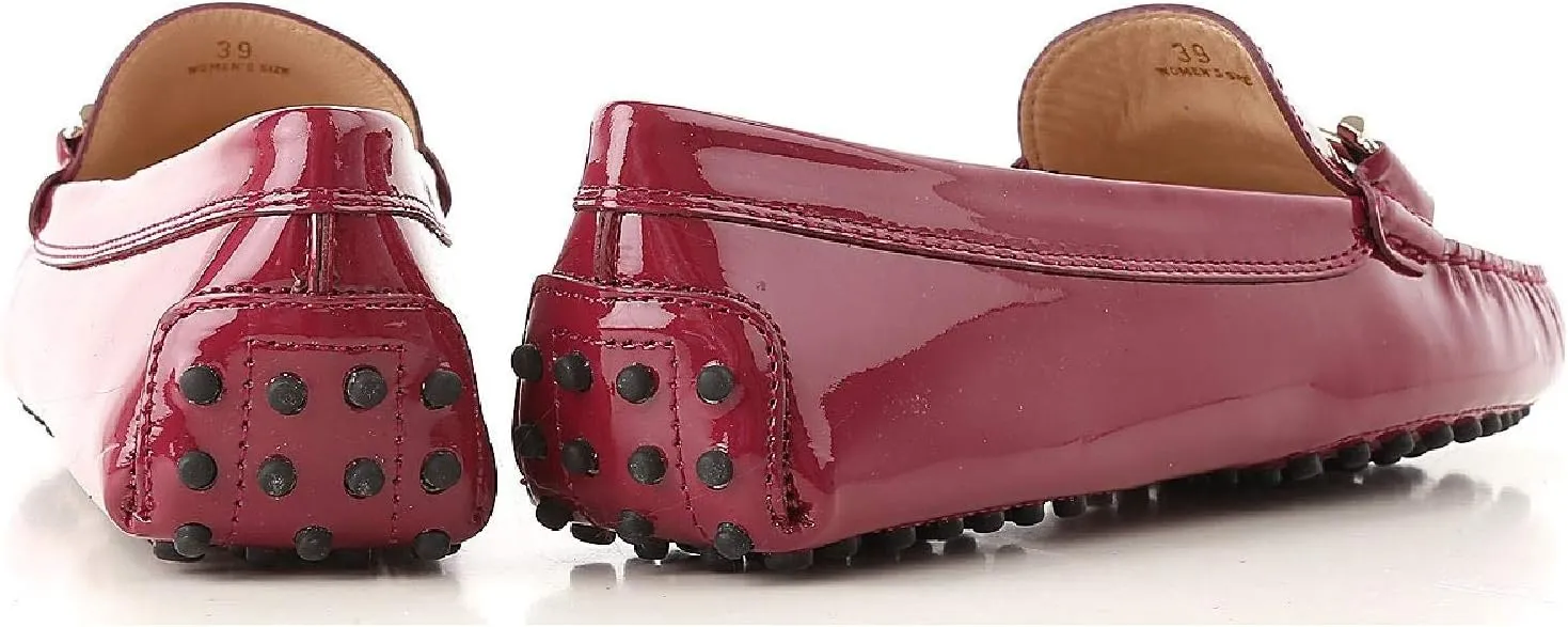Tod's Women's Patent Leather Moccasins Shoes