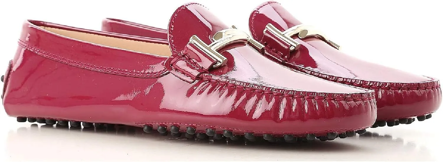Tod's Women's Patent Leather Moccasins Shoes