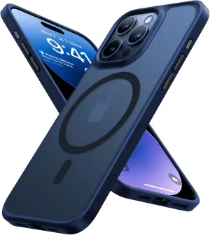 TORRAS Magnetic Guardian Designed for iPhone 15 Pro Max Case, [Military Grade Drop Tested] [Compatible with MagSafe] Slim Case for iPhone 15 Pro Max Phone Case (6.7") 2023, Blue Titanium