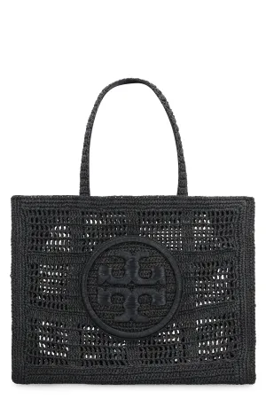 TORY BURCH Ella Woven Raffia Tote Handbag - 43.5cm x 33cm x 13cm