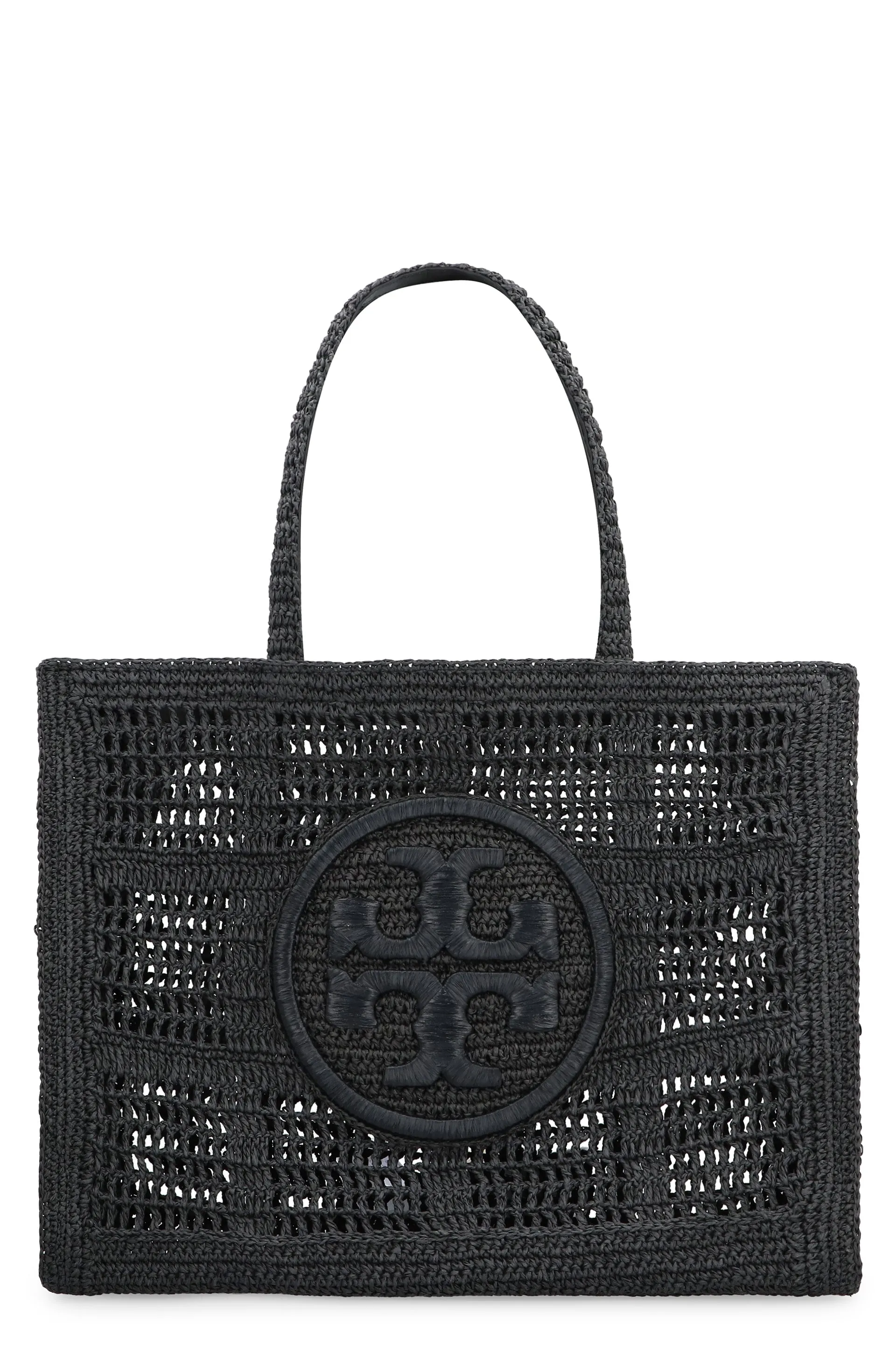 TORY BURCH Ella Woven Raffia Tote Handbag - 43.5cm x 33cm x 13cm
