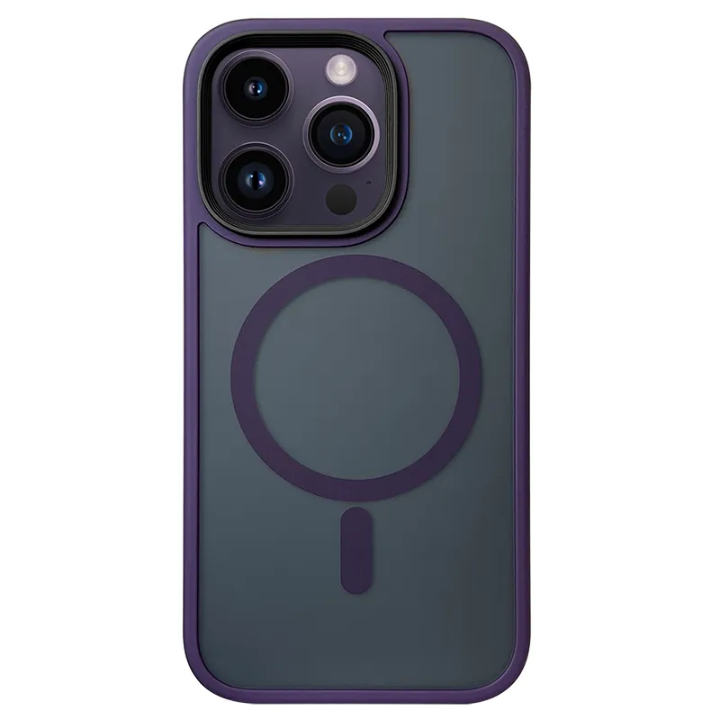 Translucent Matte Magsafe Magnetic Wireless Charging Phone Case For iPhone