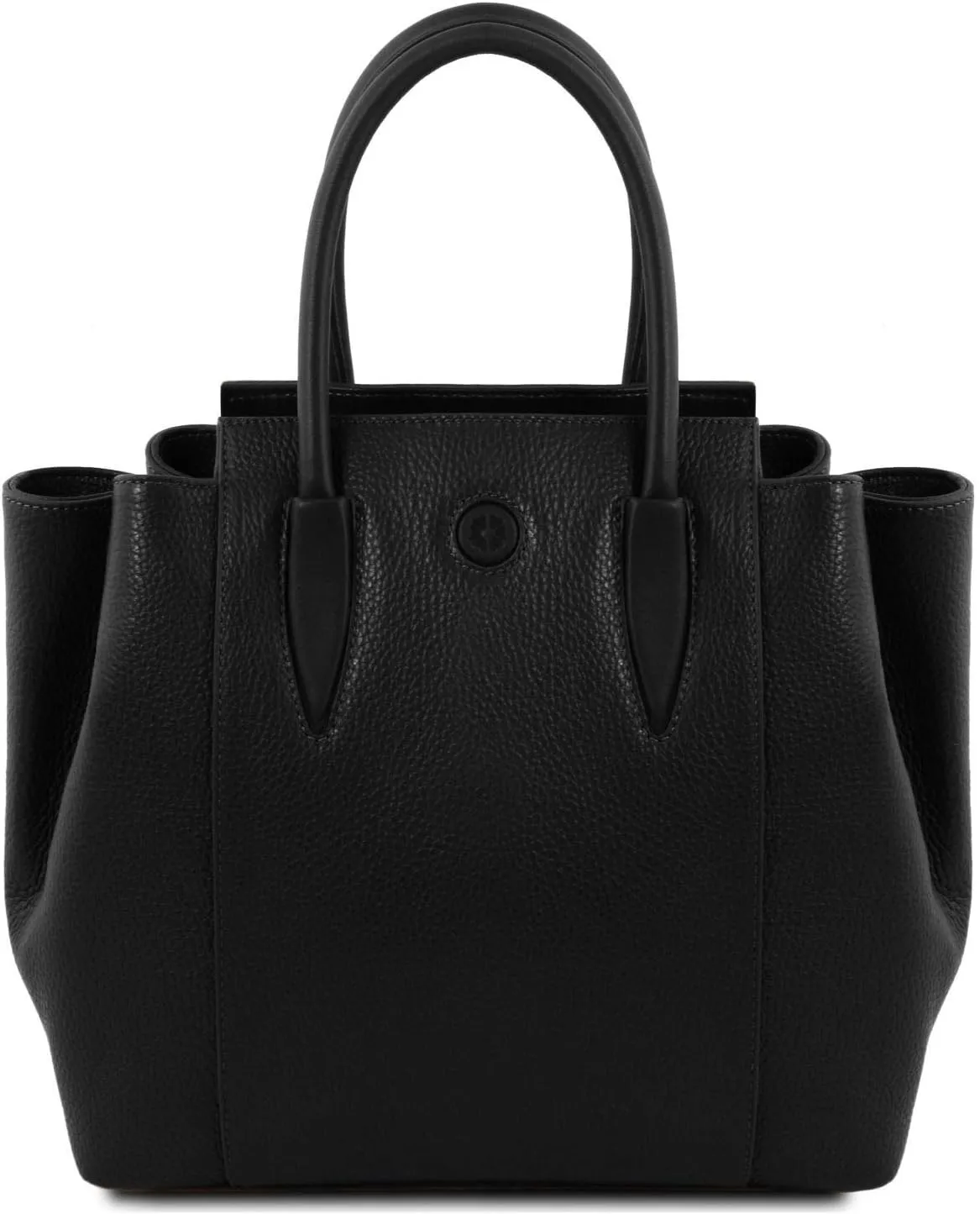 Tuscany Leather Tulipan Leather Handbag - TL141727 (Black)