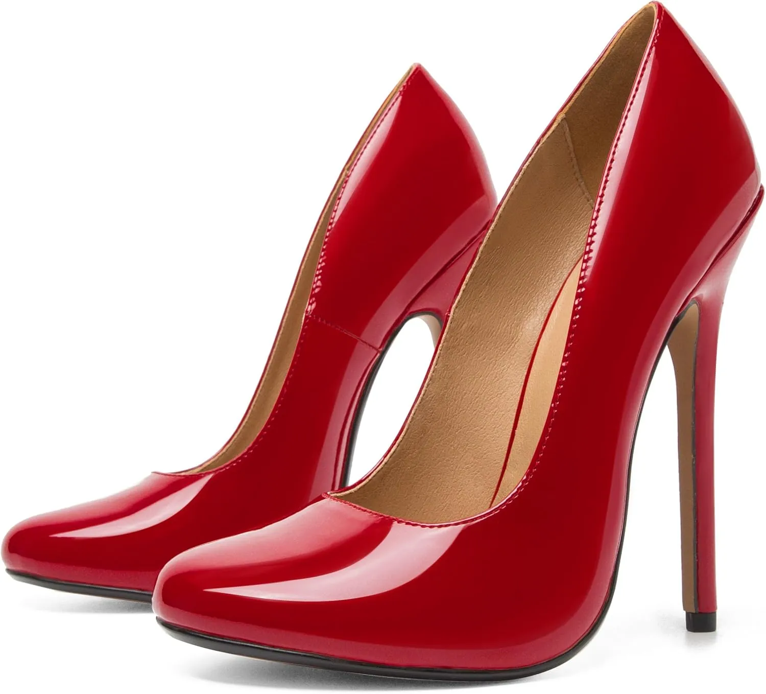 Unisex Men's Women's Round Toe High Heels Stiletto Pumps Dress Party Shoes