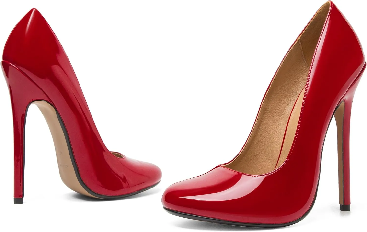 Unisex Men's Women's Round Toe High Heels Stiletto Pumps Dress Party Shoes