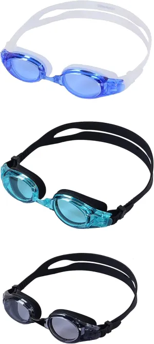 Unisex Swim Goggles - 3 Pack Swimming Goggles for Adults Men Women Youth Teens Boys Girls Ages 6  with 3 Cases