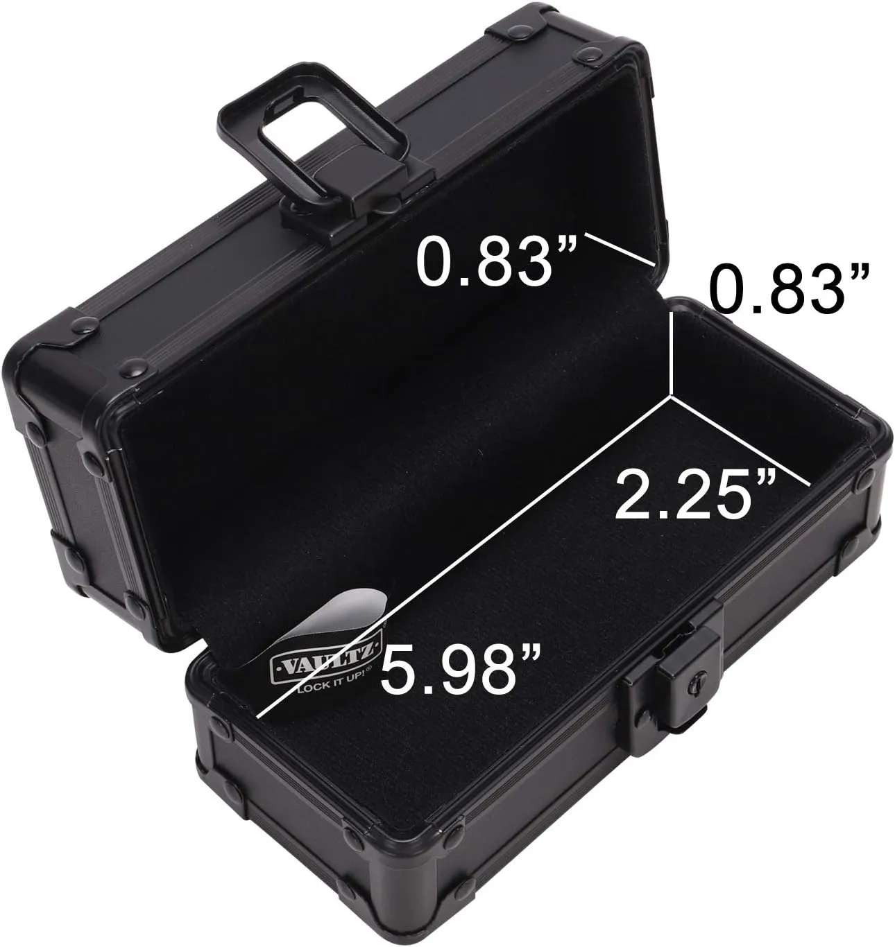 Vaultz Locking Sports Sunglass Case, Tactical Black (VZ03632)