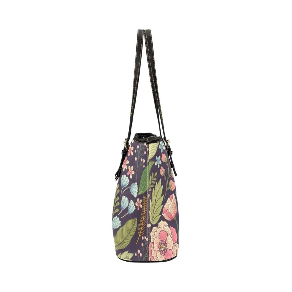 Vintage Botanical | Leather Tote Bag