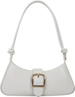 Vintage Shoulder Bag for Women,Small Solid Color Crocodile Print PU Leather Underarm Purse Tote Handbags