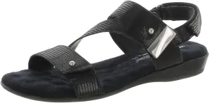 Walking Cradles Womens Chloe Patent Leather Ankle Strap Black 9 Narrow (AA,N)