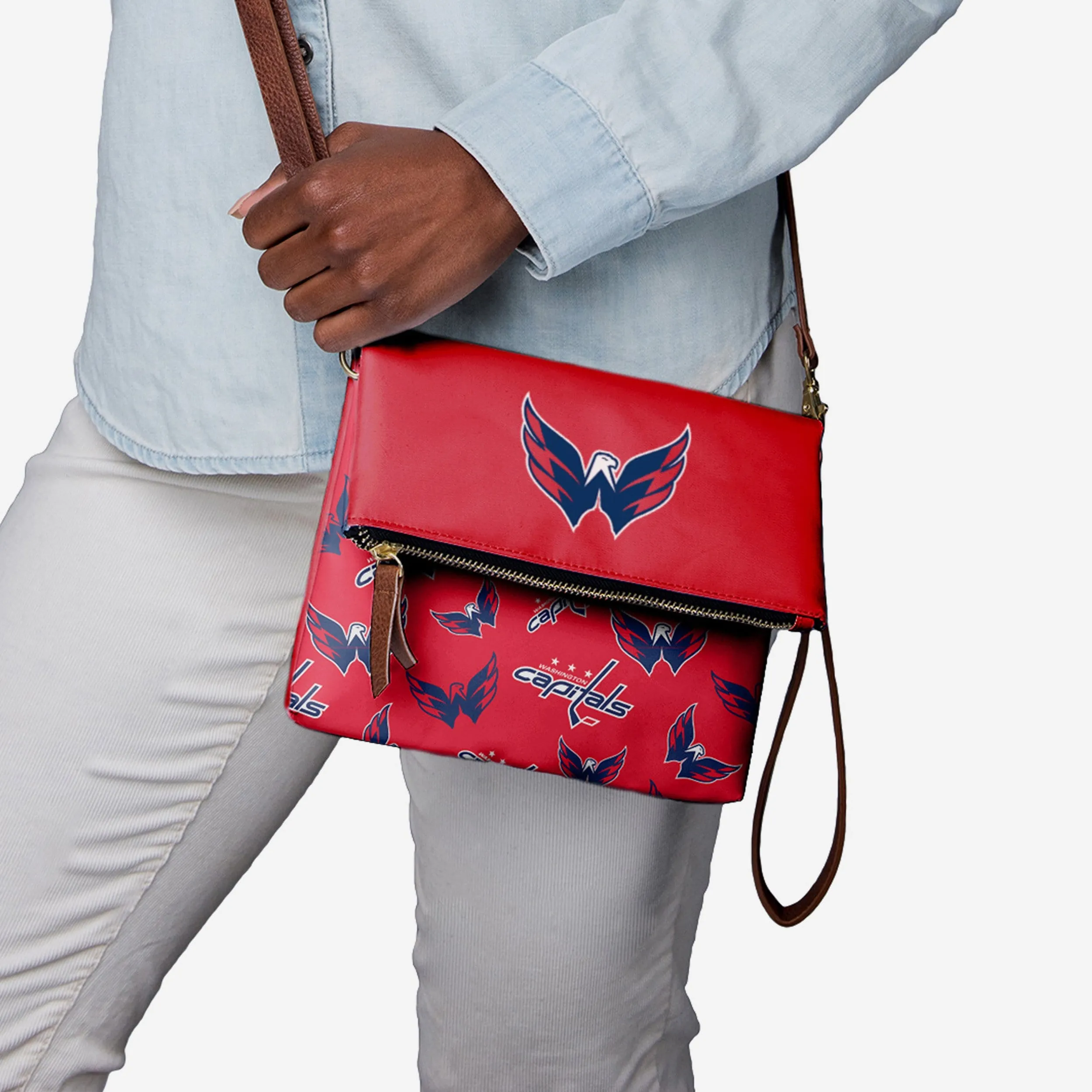 Washington Capitals Printed Collection Foldover Tote Bag