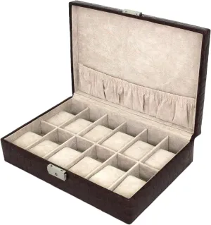 Watch Box Storage Case for 12 Watches