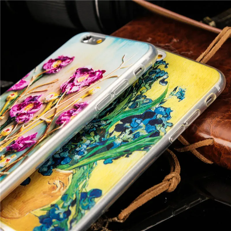 Watercolour Drawing Soft TPU iPhone Protection Cases