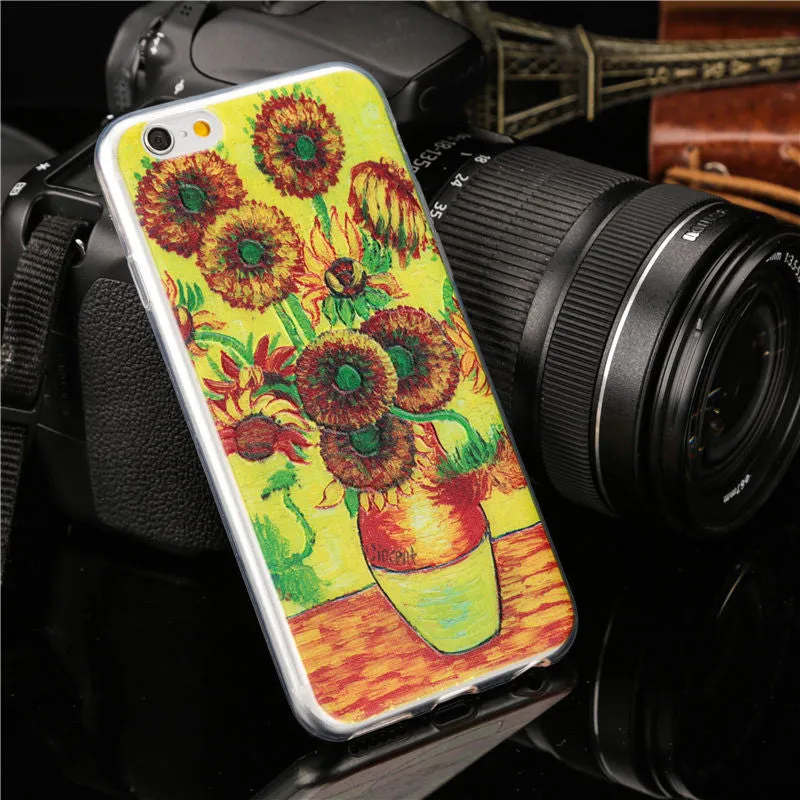 Watercolour Drawing Soft TPU iPhone Protection Cases