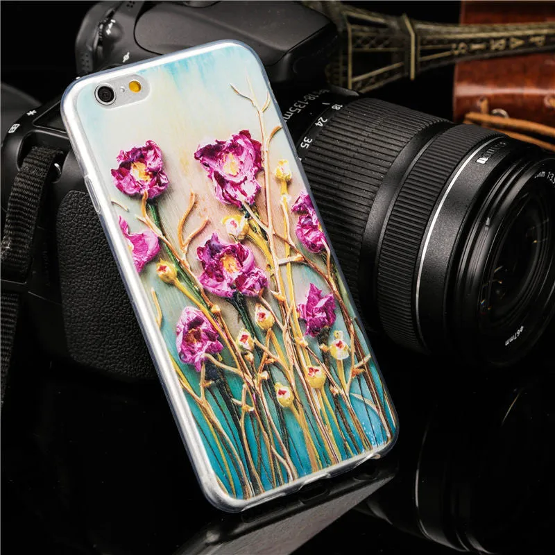 Watercolour Drawing Soft TPU iPhone Protection Cases