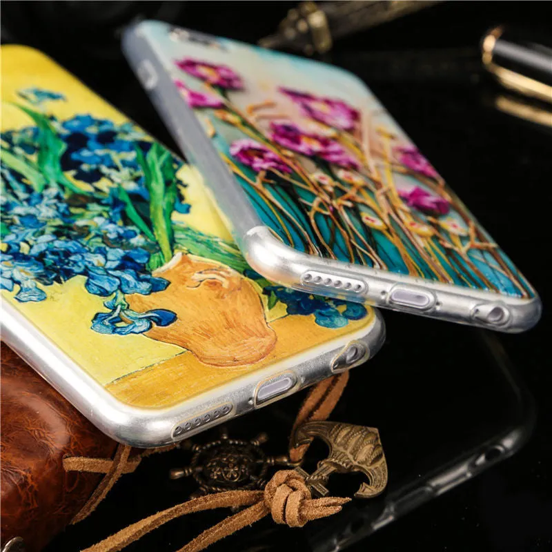 Watercolour Drawing Soft TPU iPhone Protection Cases