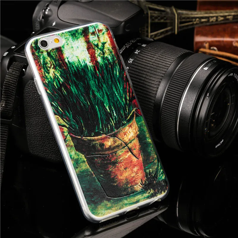 Watercolour Drawing Soft TPU iPhone Protection Cases