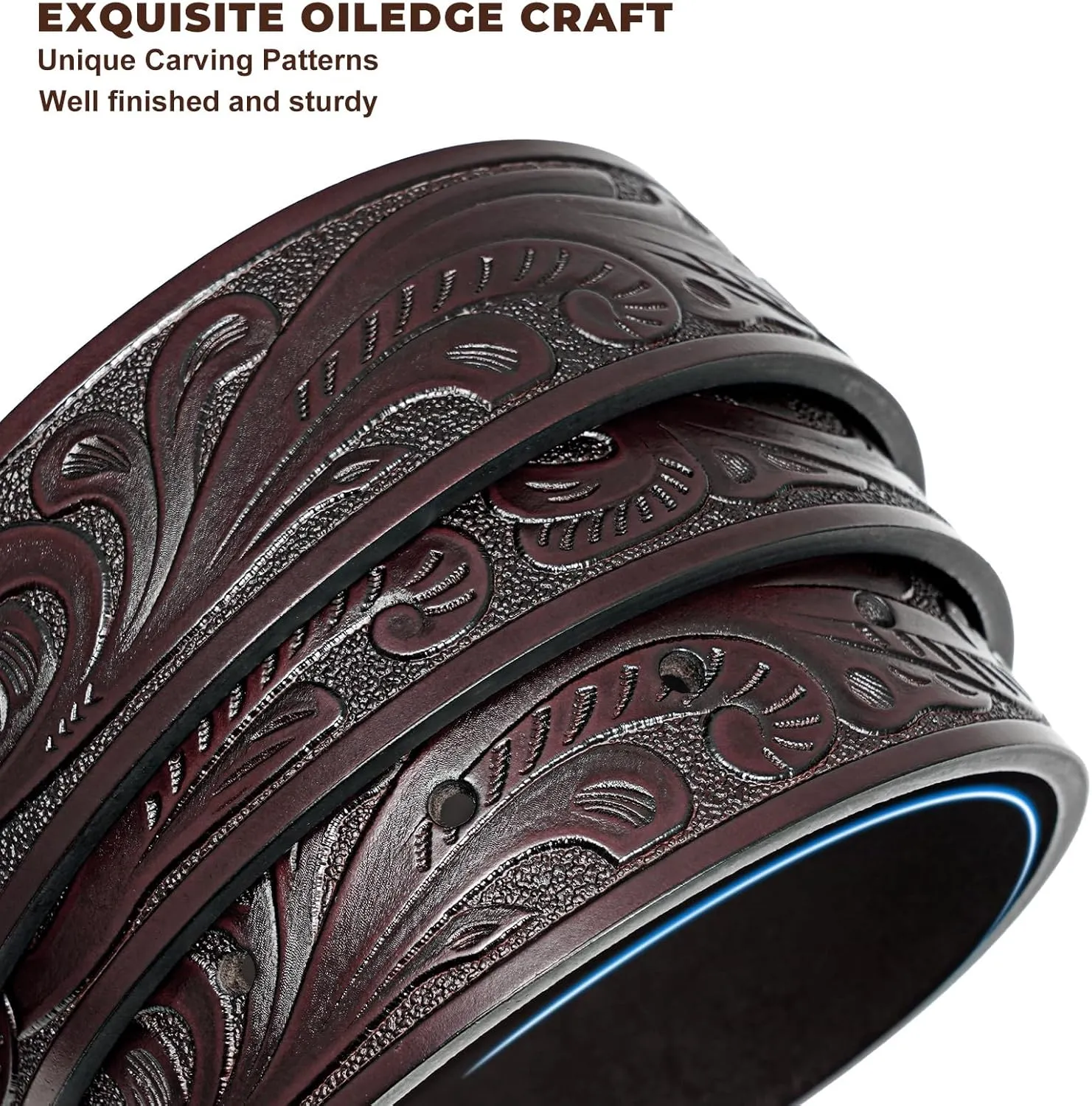 Western Leather Belt for Men Women Cowgirl Cowboy Western Longhorn Bull Buckle Belt for Jeans Christmas Gifts Belts