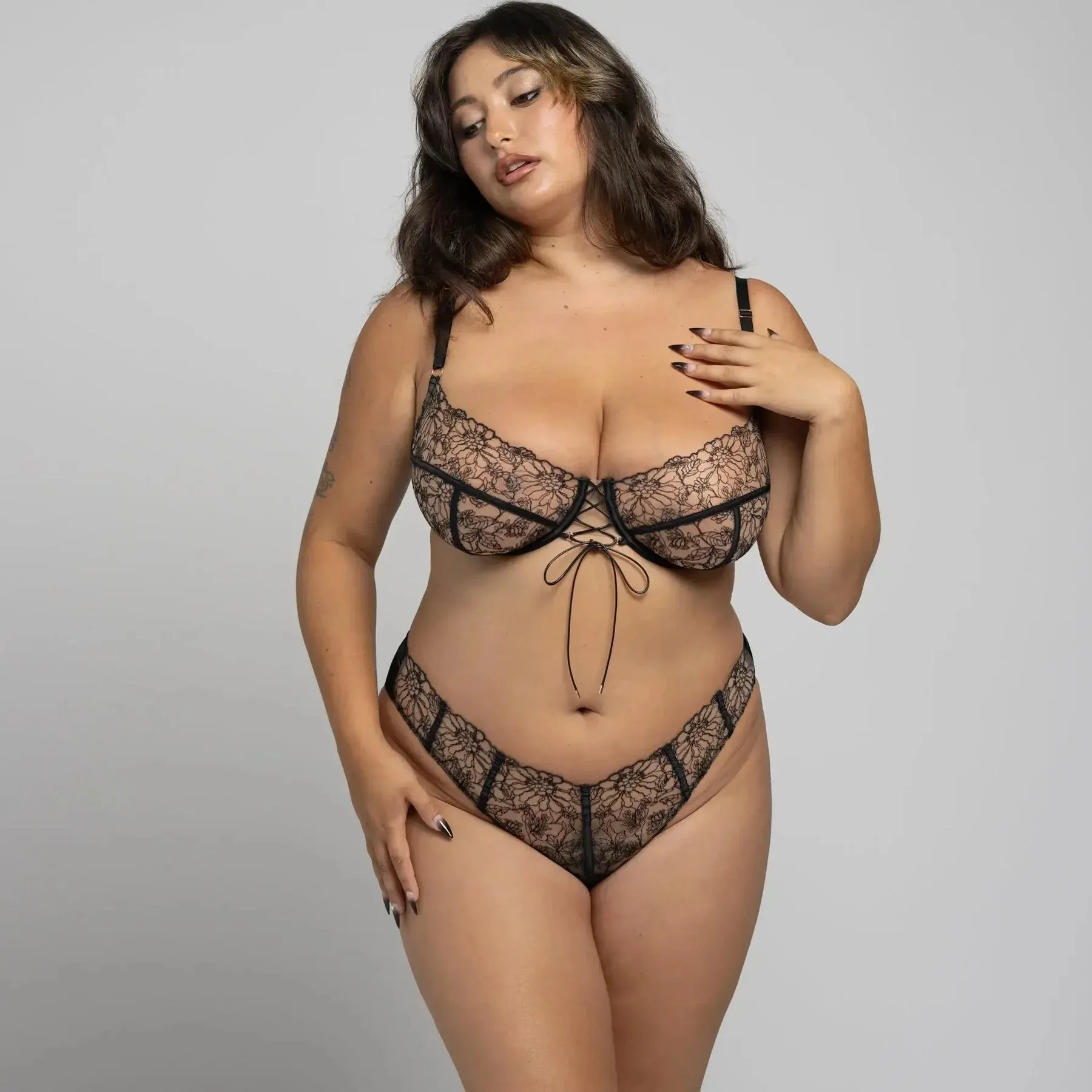 Whisper Lace-Up Bikini
