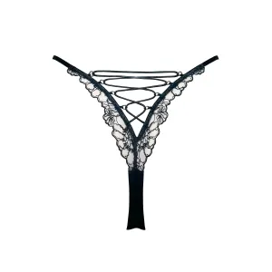 Whisper Lace-Up Thong