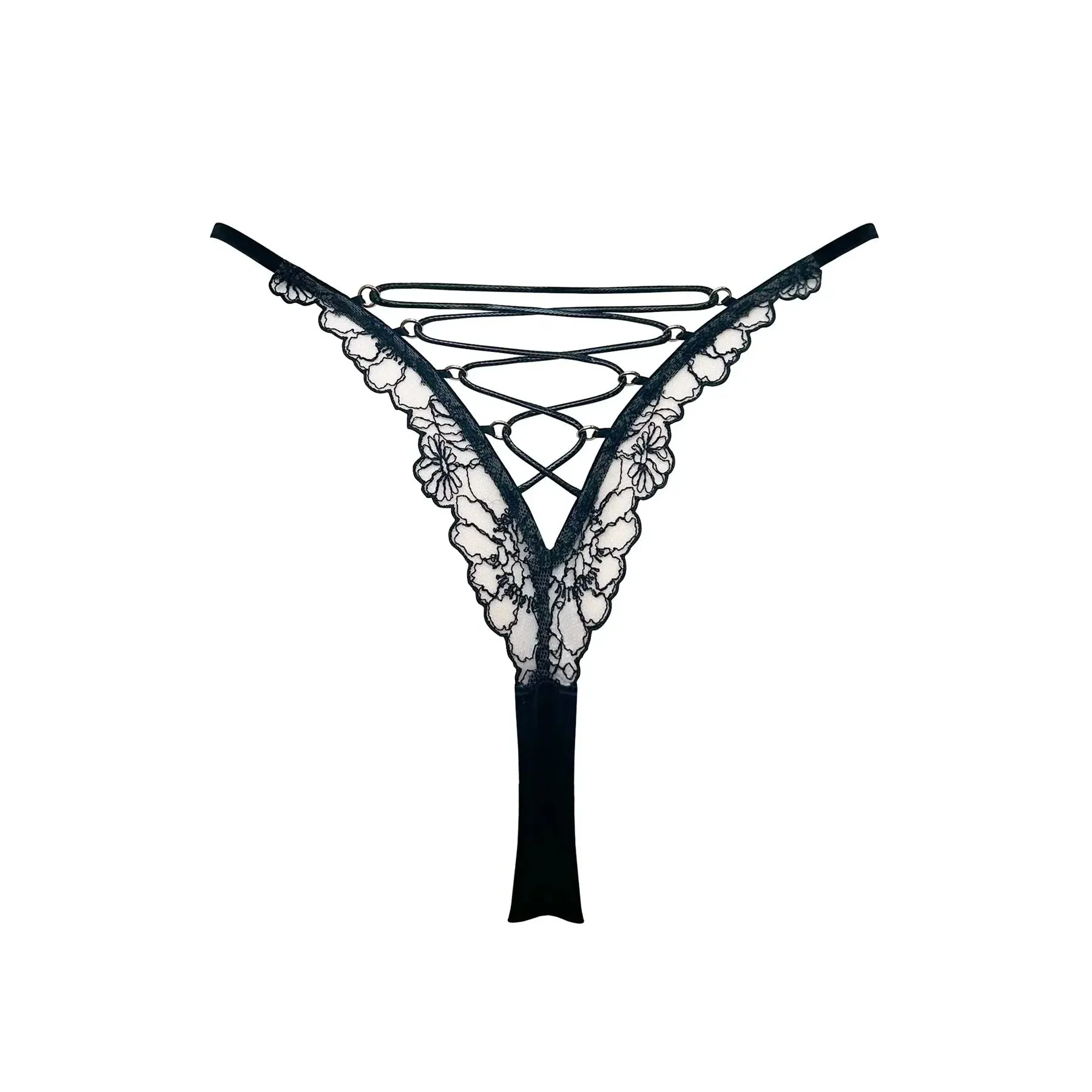 Whisper Lace-Up Thong