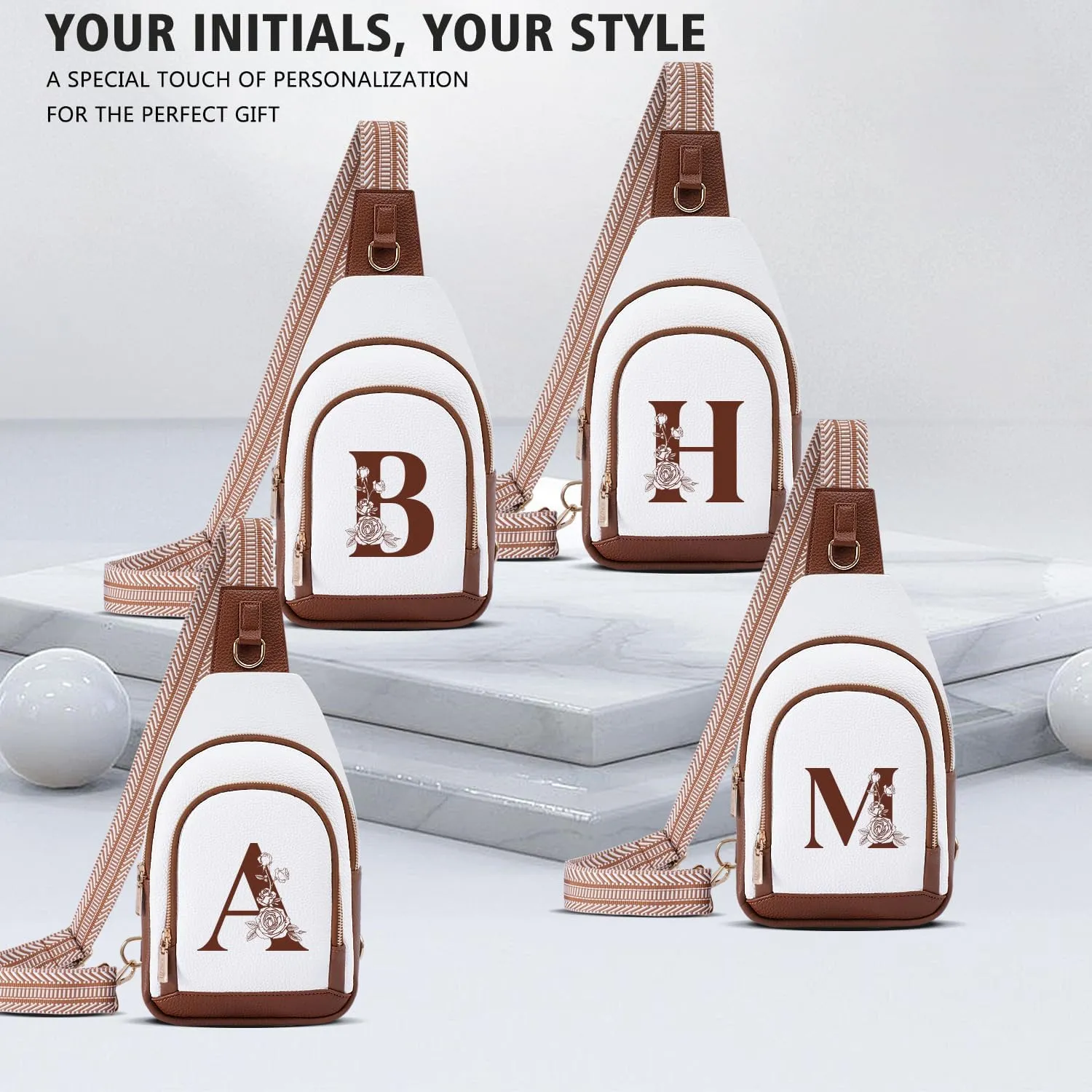 Women Crossbody Bag Sling Shoulder Purse Anti Theft Cross Body White Brown Sweet Happy Birthday Young 9 11 12 13 15 16 17 18 19 22 44 39 Yearold Senior Family Families Parents Room Monogrammed Gifts