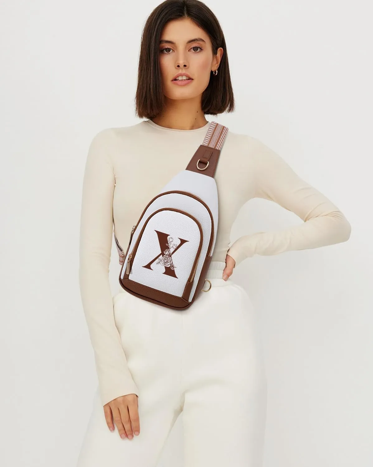 Women Crossbody Bag Sling Shoulder Purse Anti Theft Cross Body White Brown Sweet Happy Birthday Young 9 11 12 13 15 16 17 18 19 22 44 39 Yearold Senior Family Families Parents Room Monogrammed Gifts